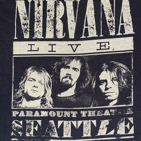 Nirvana Paramount Theatre Halloween 1991 Graphic Tee – Reprint / Bootleg Style - Picture 8 of 11